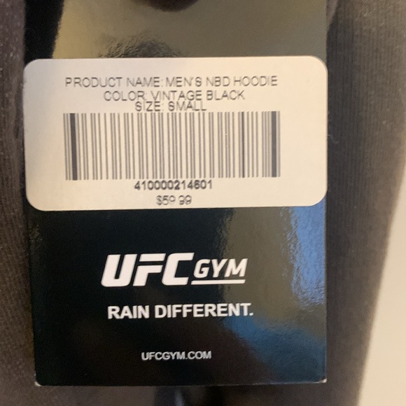 UFC MENS HOODIE COLOR CHARCOAL SIZE S
NWT - Picture 4 of 5